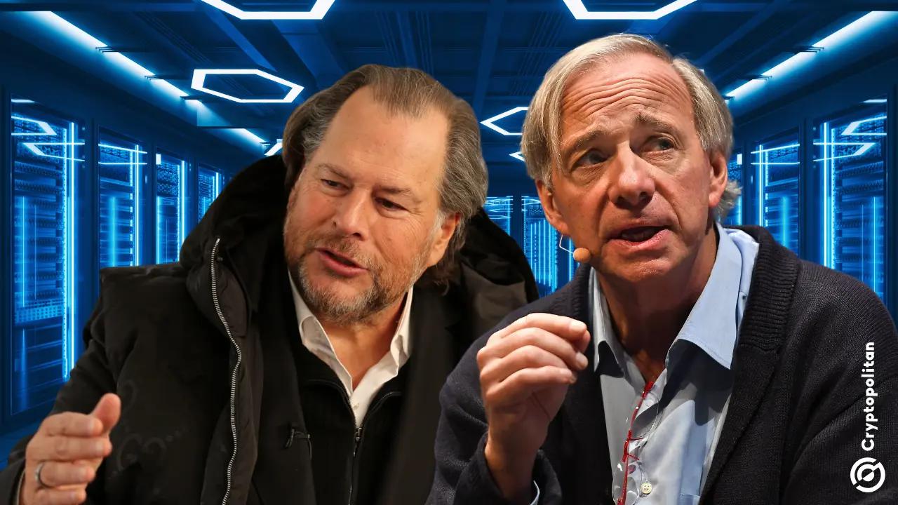 Benioff, Dalio and Alibaba Co-Founders Debate the Future of AI in China and the World